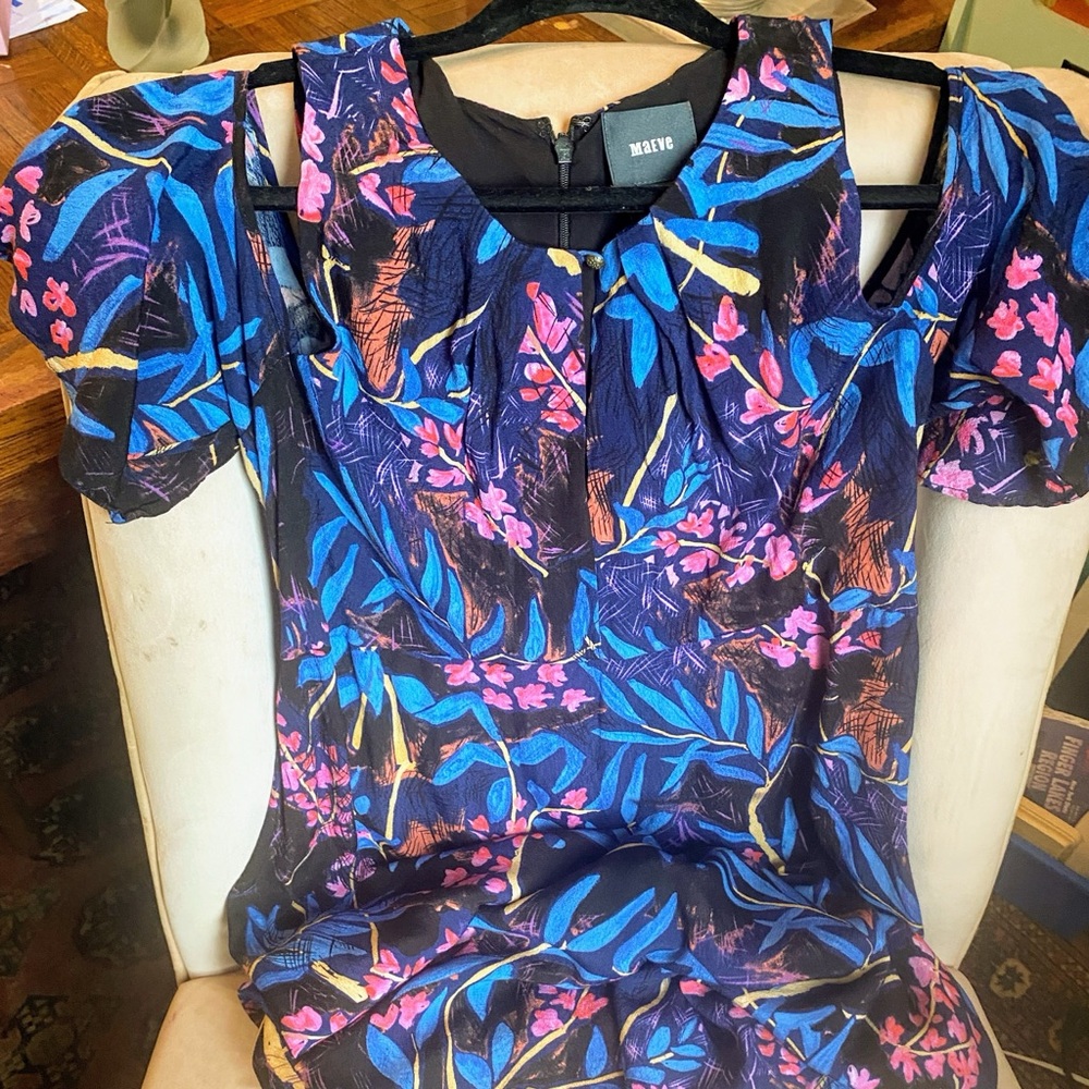 Anthropologie Maeve Cold Shoulder Dress